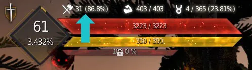 BDO UI für die Skillpunkte
