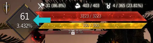 BDO UI für das Level