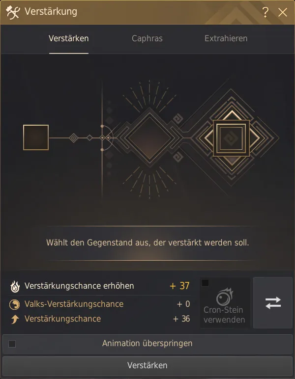 Verstärkungsfenster in BDO